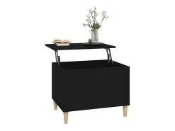 Mesa De Centro| Mesa de centro 60x44,5x45 cm derivados de madeira PT626078 Preto
