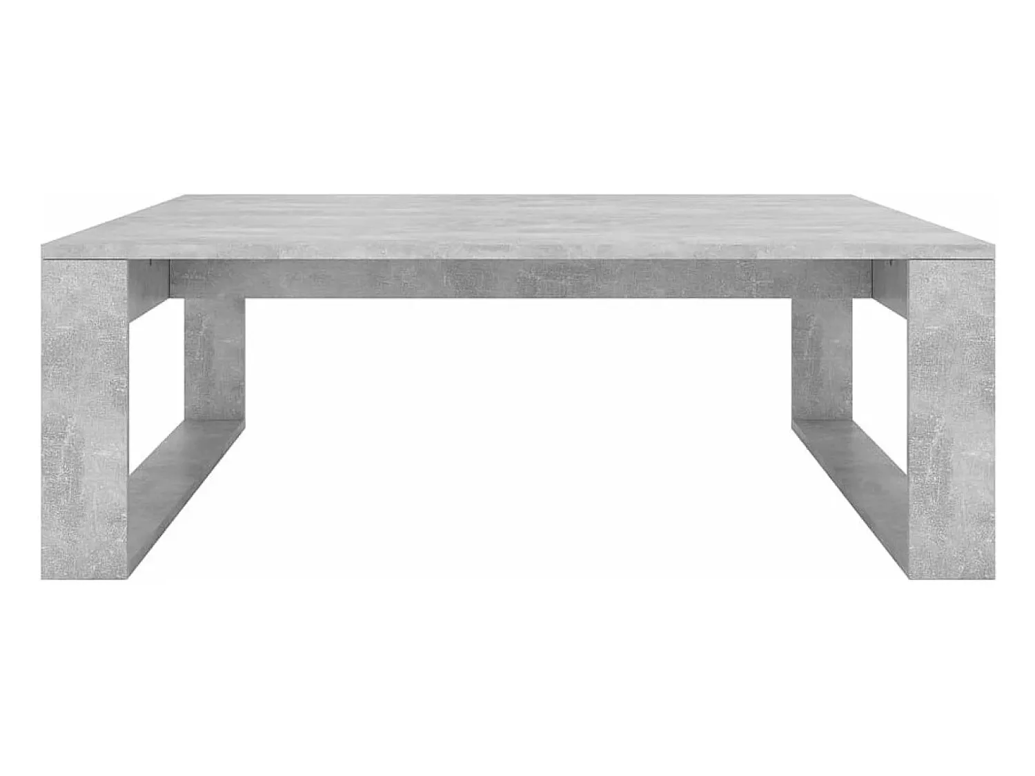 Mesa De Centro| Mesa de centro 100x100x35 cm derivados madeira cimento PT983446 Cinzento