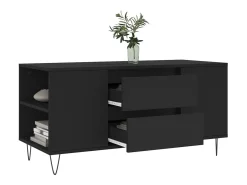 Mesa De Centro*vidaxl Mesa de centro 102x44,5x50 cm derivados de madeira Preto