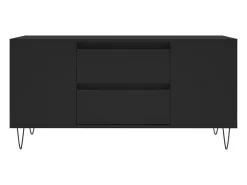 Mesa De Centro*vidaxl Mesa de centro 102x44,5x50 cm derivados de madeira Preto