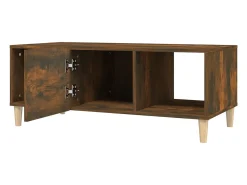 Mesa De Centro*vidaxl Mesa de centro 102x50x40 cm derivados madeira carvalho fumado Natural claro