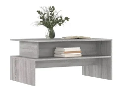 Clearance Mesa de centro 90x55x42,5 cm derivados de madeira cinza sonoma PT449566 Cinzento