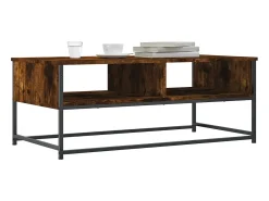 Mesa De Centro* Mesa de centro 100x51x40 cm derivados madeira carvalho fumado PT918451 Castanho
