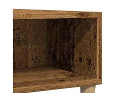 vidaxl Mesa de centro 60x60x30 cm derivados de madeira madeira velha^ Mesa De Centro