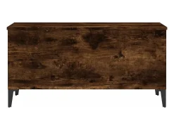 vidaxl Mesa de centro 90x44,5x45 cm derivados madeira carvalho fumado^ Mesa De Centro