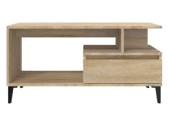 Mesa De Centro*vidaxl Mesa de centro 90x49x45 cm derivados de madeira carvalho sonoma Castanho