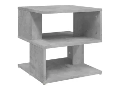 Mesa De Centro| Mesa de centro 40x40x40 cm derivados de madeira cimento PT240279 Cinzento