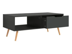 Mesa De Centro| Mesa de centro 100x49,5x43 cm derivados de madeira cinza PT631593 Cinzento