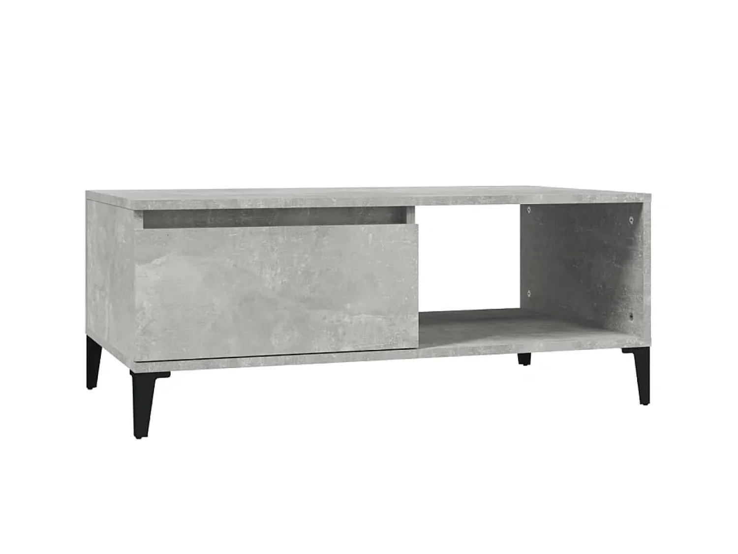 Mesa De Centro* Mesa de centro 90x50x36,5 cm derivados madeira cimento PT886601 Cinzento