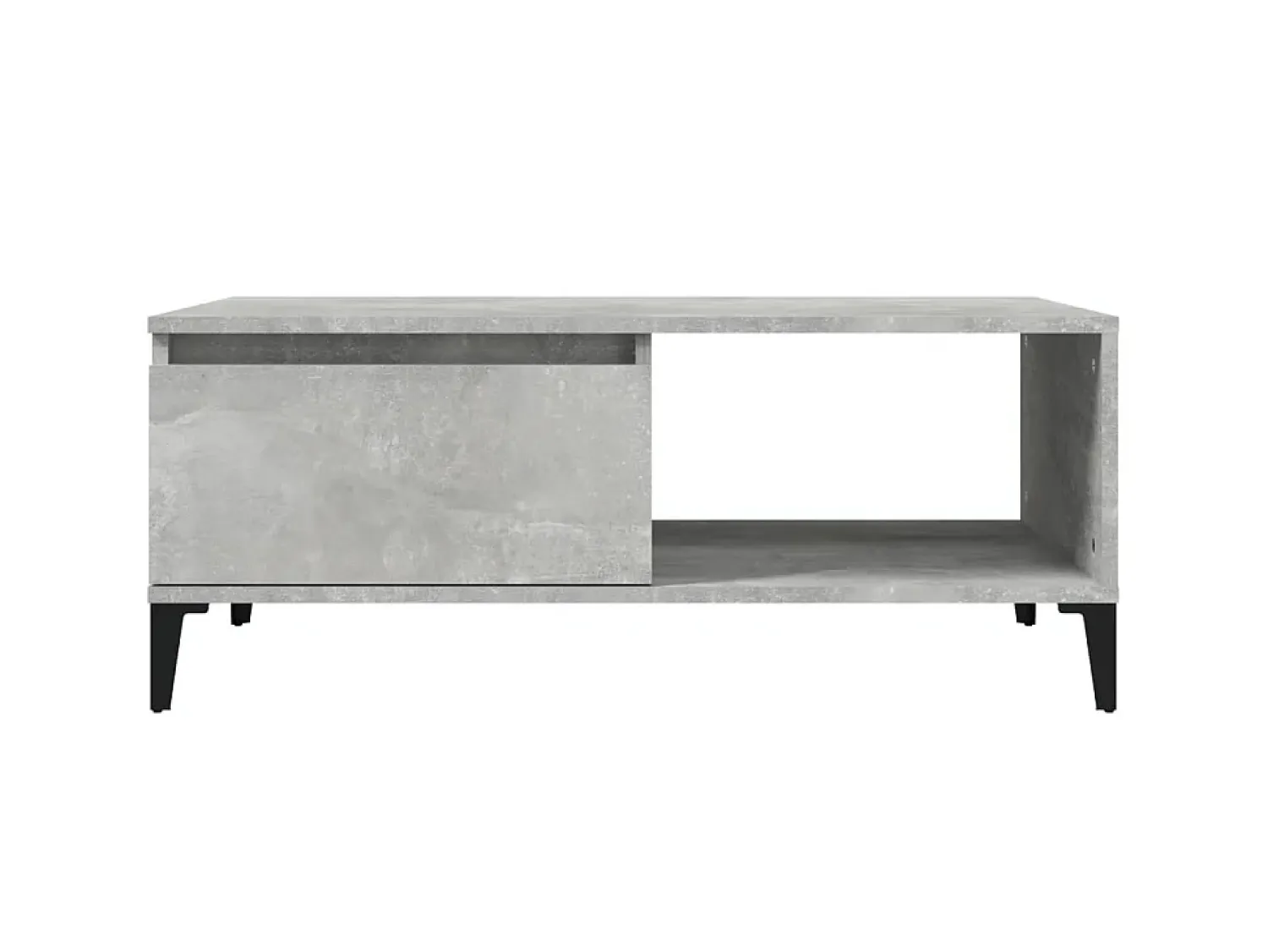 Mesa De Centro* Mesa de centro 90x50x36,5 cm derivados madeira cimento PT886601 Cinzento