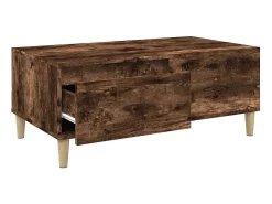 Mesa De Centro|vidaxl Mesa de centro 90x50x36,5 cm derivados madeira carvalho fumado Natural claro