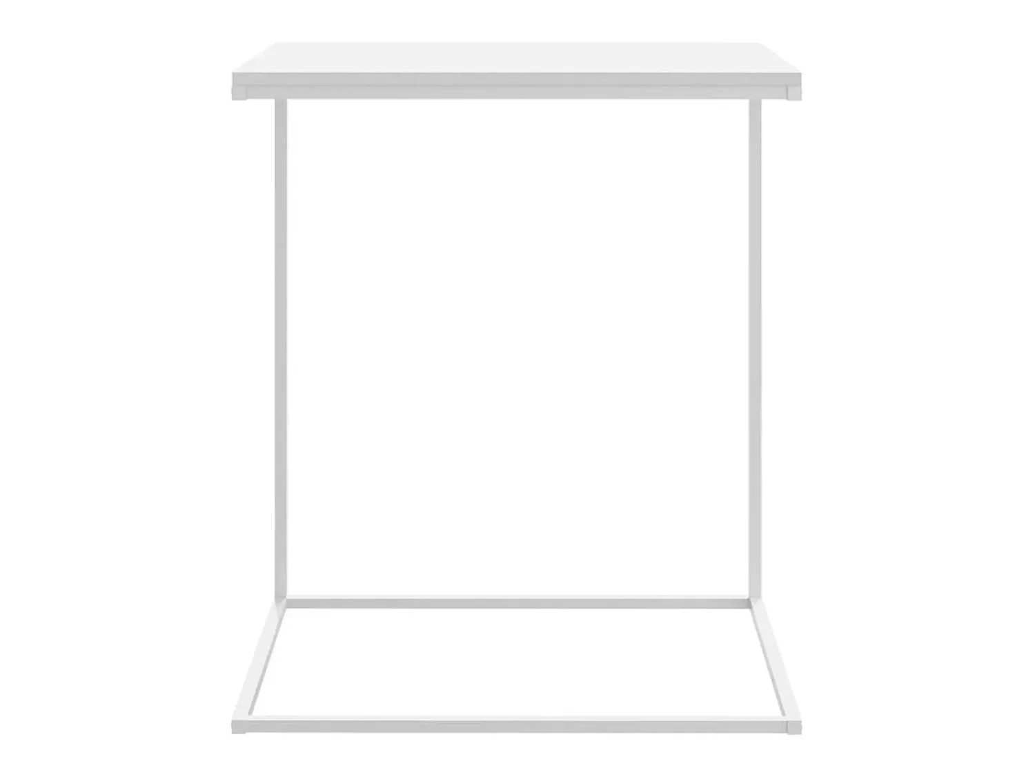 Mesa de centro 55x35x66 cm derivados de madeira PT204528 Branco