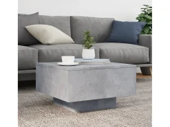 Mesa de centro 55x55x31 cm derivados de madeira cinza-cimento PT126455^ Mesa De Centro