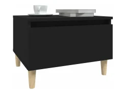 Mesa De Centro| Mesa de centro 50x46x35 cm derivados de madeira PT559269 Preto