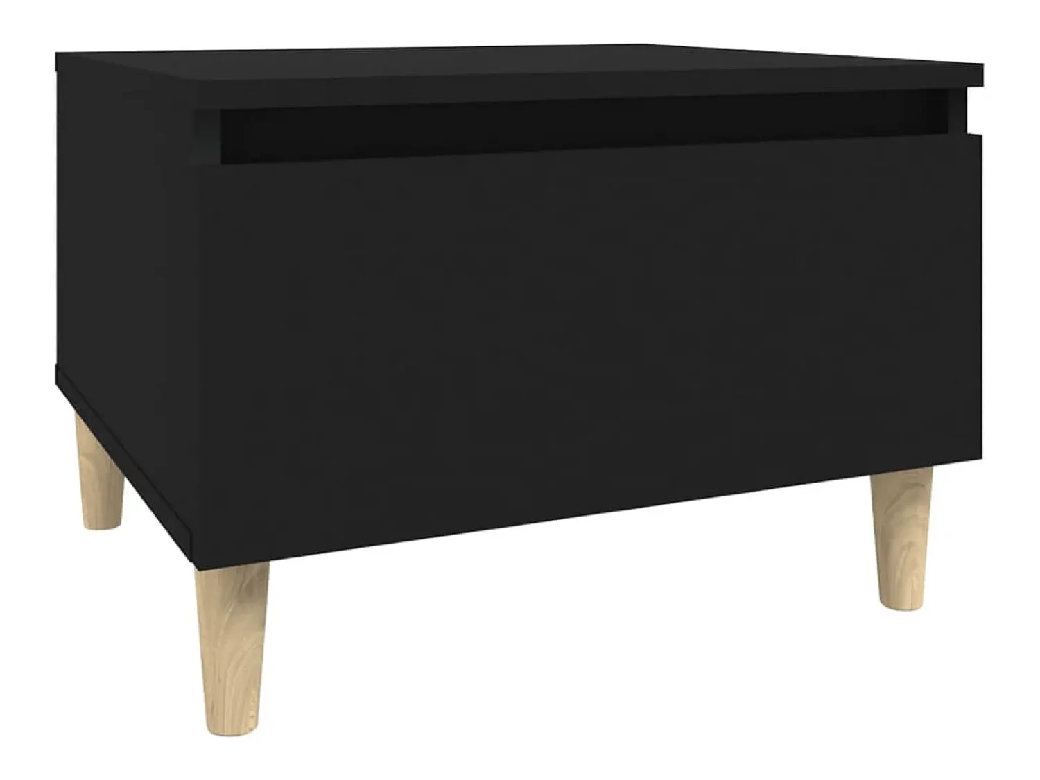Mesa De Centro| Mesa de centro 50x46x35 cm derivados de madeira PT559269 Preto