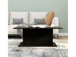 Mesa De Centro*vidaxl Mesa de centro 102x55,5x40 cm derivados de madeira Preto
