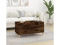 Mesa De Centro| Mesa de centro 90x44,5x45 cm derivados madeira carvalho fumado PT505320 Castanho