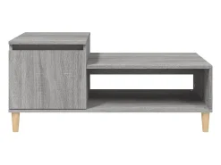 Discount vidaxl Mesa de centro 100x50x45 cm derivados madeira sonoma Cinzento