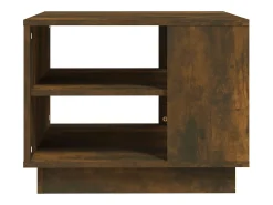 Mesa De Centro*vidaxl Mesa de centro 55x55x43 cm derivados de madeira carvalho fumado Natural claro