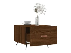 Mesa De Centro* Mesa de centro 50x50x40 cm derivados madeira carvalho PT451733 Castanho