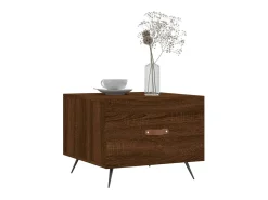 Mesa De Centro* Mesa de centro 50x50x40 cm derivados madeira carvalho PT451733 Castanho