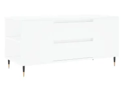 Mesa De Apoio| Mesa de centro 102x44,5x50 cm derivados de madeira PT820574 Branco