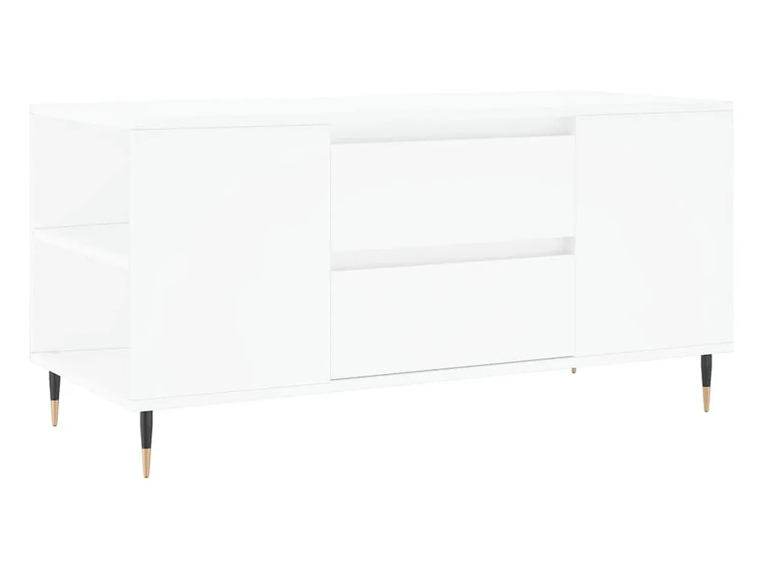 Mesa De Apoio| Mesa de centro 102x44,5x50 cm derivados de madeira PT820574 Branco