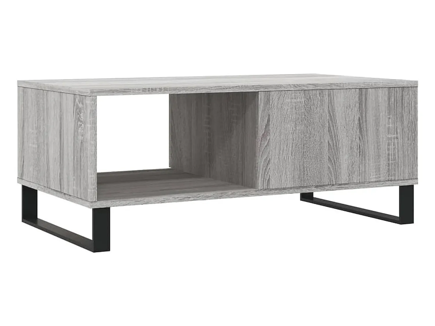Best vidaxl Mesa de centro 90x50x36,5 cm derivados madeira sonoma Cinzento