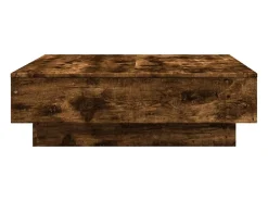 Mesa De Centro*vidaxl Mesa de centro 90x90x28 cm derivados de madeira carvalho fumado Natural claro