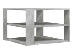Discount Mesa de centro 59,5x59,5x40 cm derivados madeira cinza-cimento PT735562 Cinzento