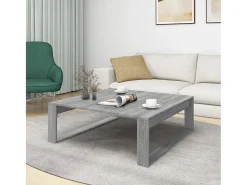 Mesa de centro 100x100x35 cm derivados de madeira cinza sonoma PT494437^ Mesa De Centro
