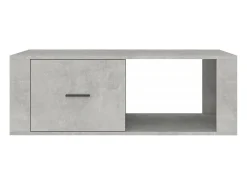 New vidaxl Mesa de centro 100x50,5x35 cm derivados madeira cinza cimento Cinzento