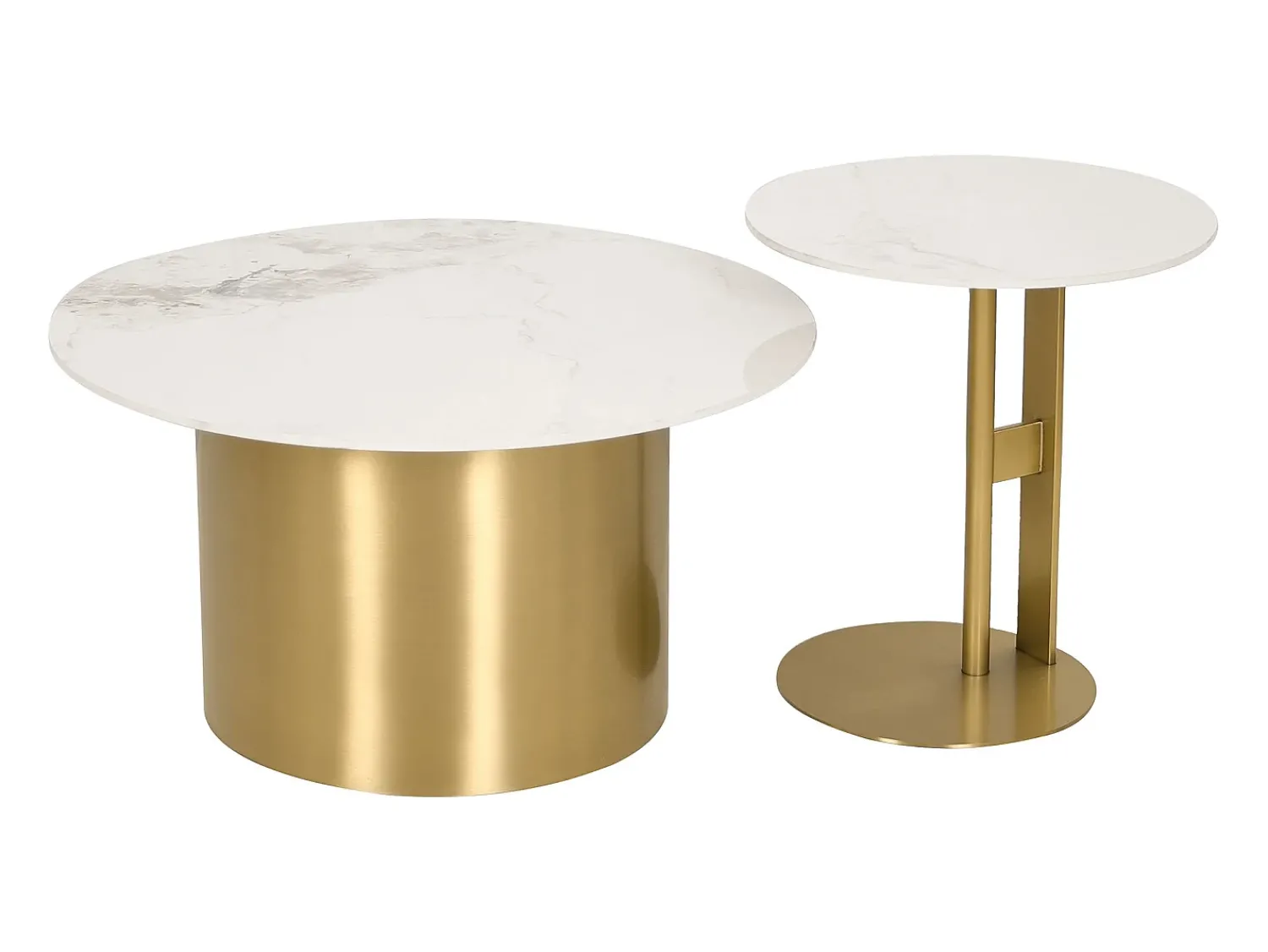 Mesa de Centro 80x43x80 cm dourada modig m53^ Mesa De Centro