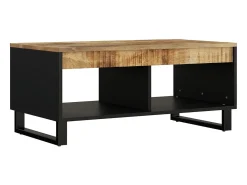Mesa de centro 90x50x40 cm madeira de mangueira maciça PT389122^ Mesa De Centro