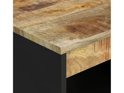 Mesa de centro 90x50x40 cm madeira de mangueira maciça PT389122^ Mesa De Centro