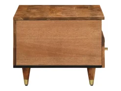 vidaxl Mesa de centro 80x54x40 cm madeira de mangueira maciça^ Mesa De Centro