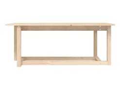 Mesa de centro 110x55x45 cm madeira de pinho maciça PT299742^ Mesa De Centro