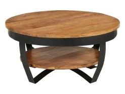 Mesa de centro 65x65x32 cm madeira de acácia maciça PT934089^ Mesa De Centro
