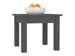 Mesa De Apoio| Mesa de centro 35x35x30 cm madeira de pinho maciça PT493758 Cinzento