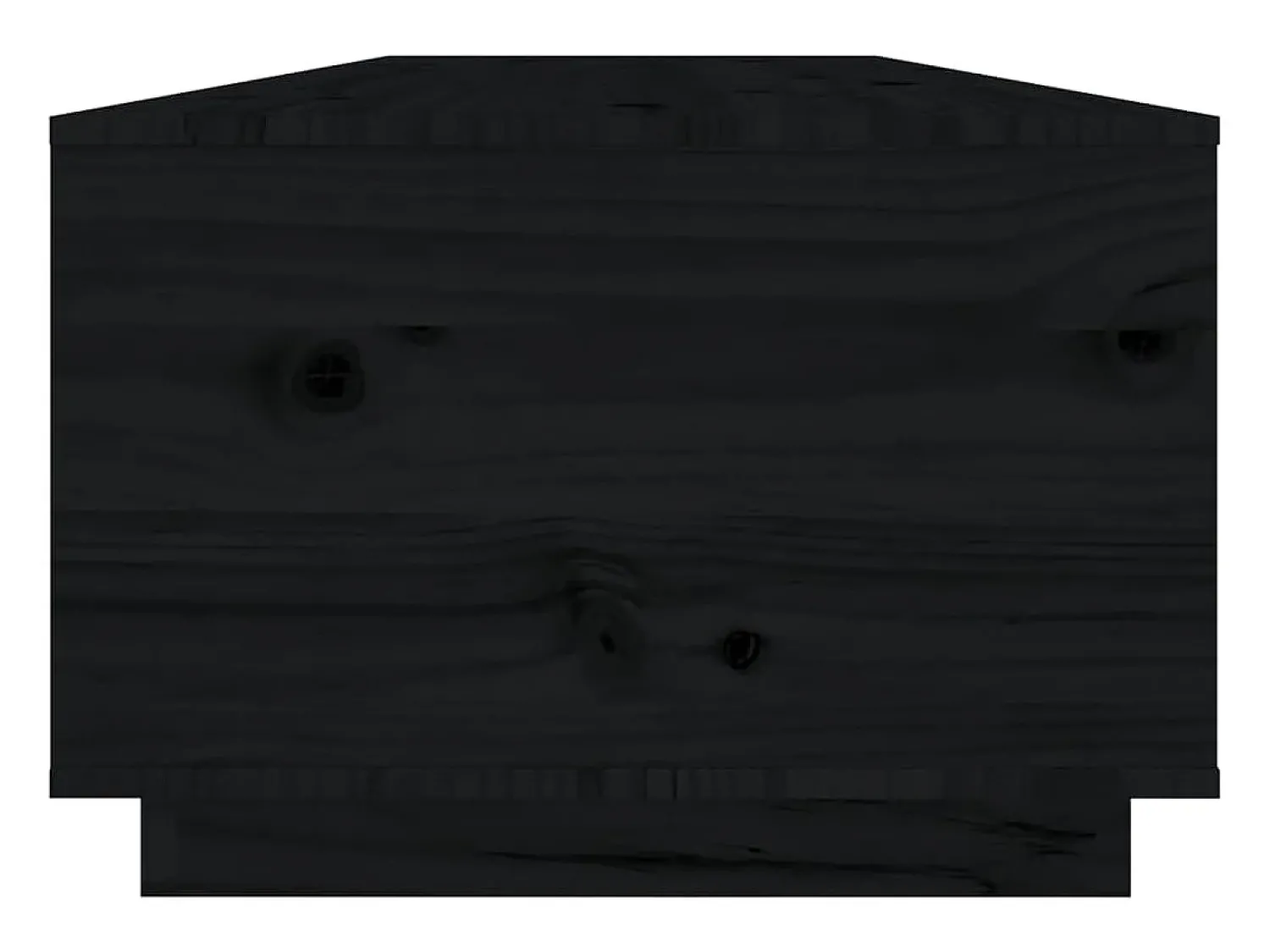 Mesa De Centro|vidaxl Mesa de centro 100x50x35 cm madeira de pinho maciça Preto