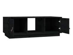 Mesa De Centro|vidaxl Mesa de centro 100x50x35 cm madeira de pinho maciça Preto