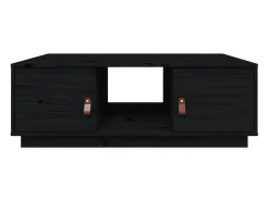 Mesa De Centro|vidaxl Mesa de centro 100x50x35 cm madeira de pinho maciça Preto