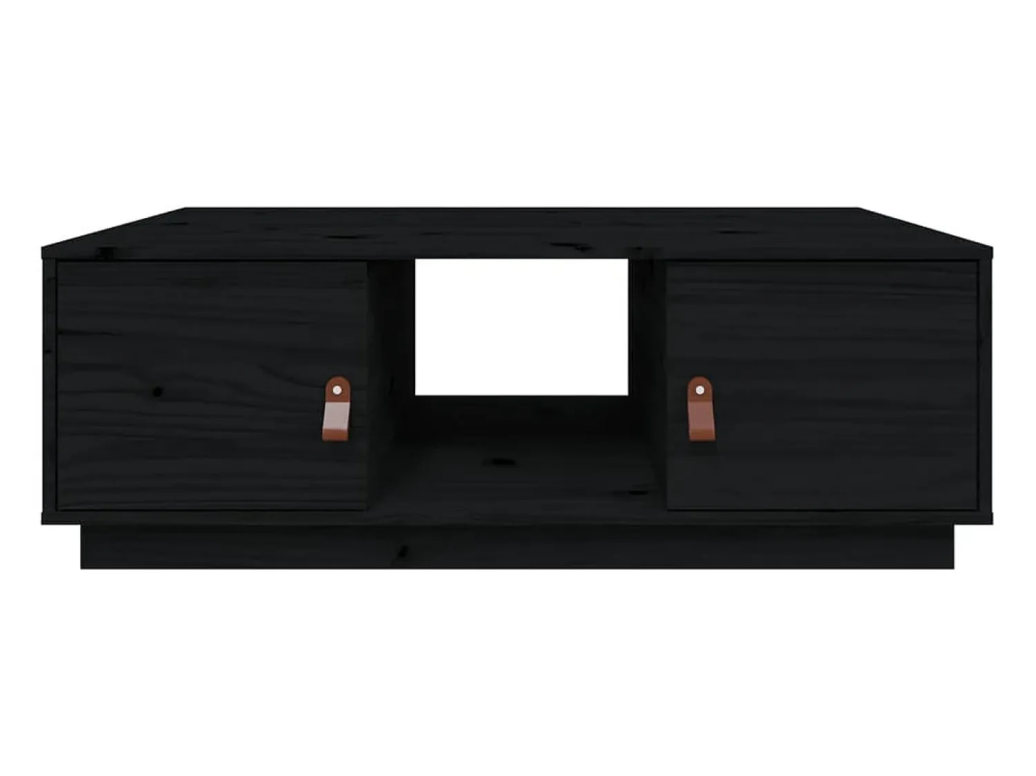 Mesa De Centro|vidaxl Mesa de centro 100x50x35 cm madeira de pinho maciça Preto