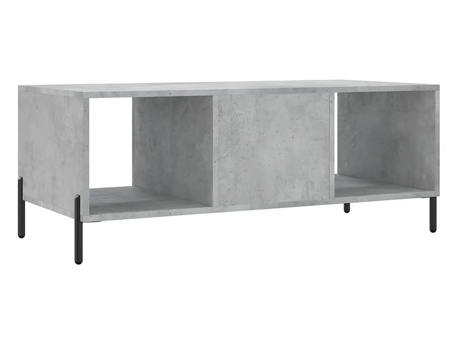 Mesa De Centro|vidaxl Mesa de centro 102x50x40 cm madeira processada cinza cimento Cinzento