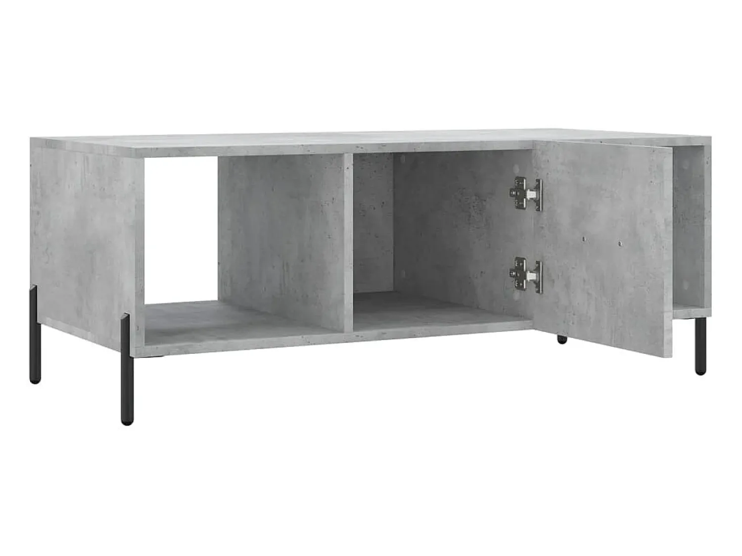 Mesa De Centro|vidaxl Mesa de centro 102x50x40 cm madeira processada cinza cimento Cinzento