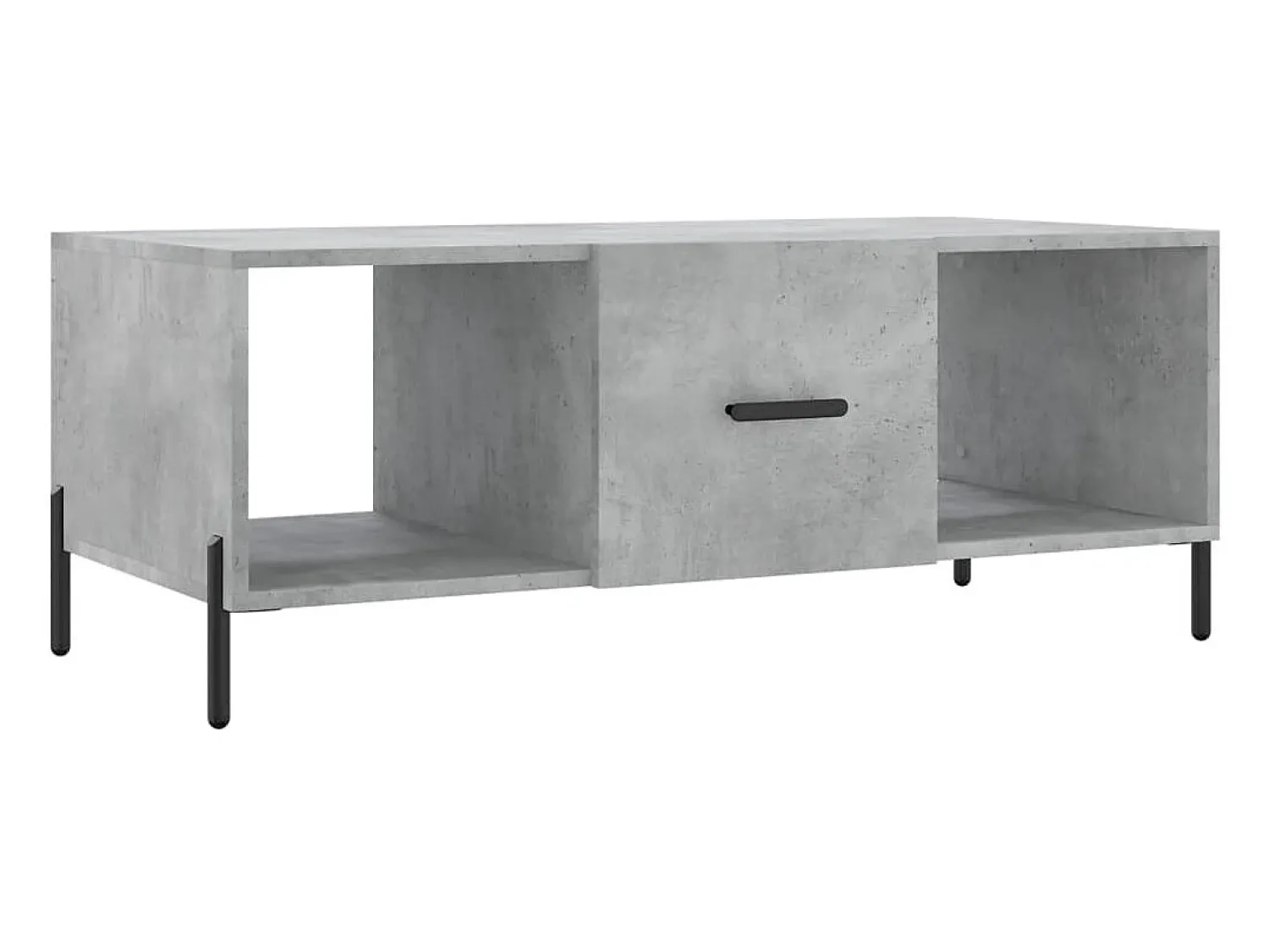 Mesa De Centro|vidaxl Mesa de centro 102x50x40 cm madeira processada cinza cimento Cinzento