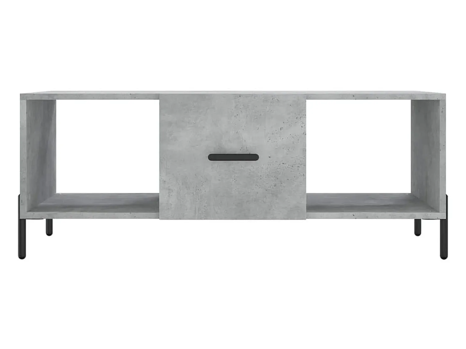 Mesa De Centro|vidaxl Mesa de centro 102x50x40 cm madeira processada cinza cimento Cinzento
