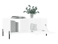 Mesa De Centro| Mesa de centro 90x50x40 cm madeira processada PT526143 Branco