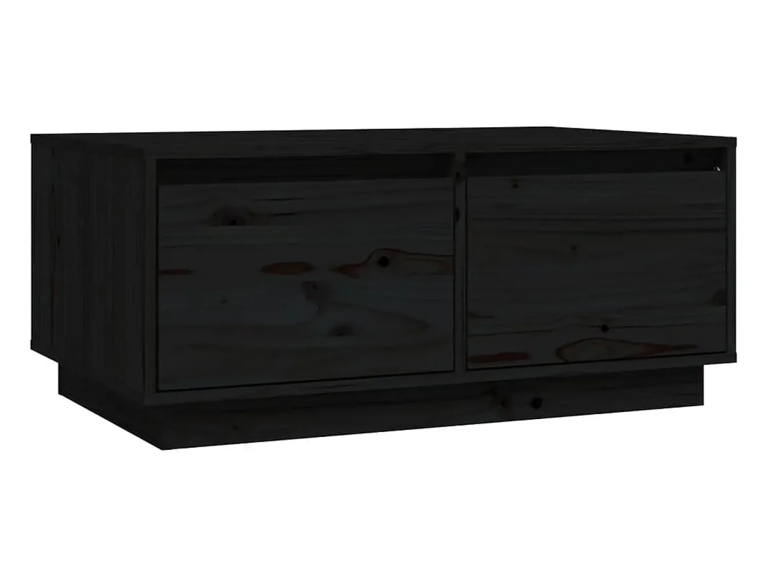 Mesa De Centro*vidaxl Mesa de centro 80x50x35 cm madeira de pinho maciça Preto
