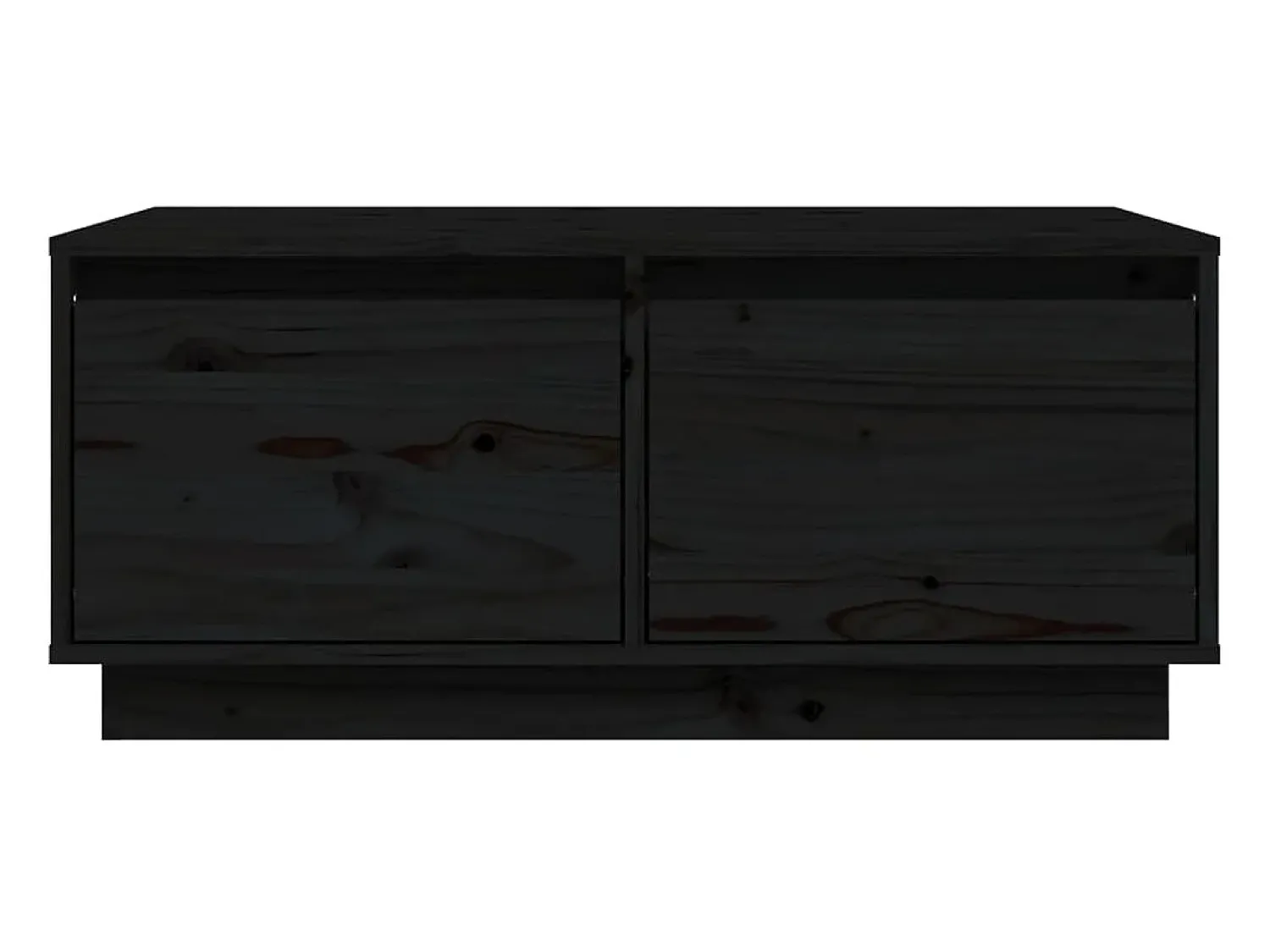 Mesa De Centro*vidaxl Mesa de centro 80x50x35 cm madeira de pinho maciça Preto